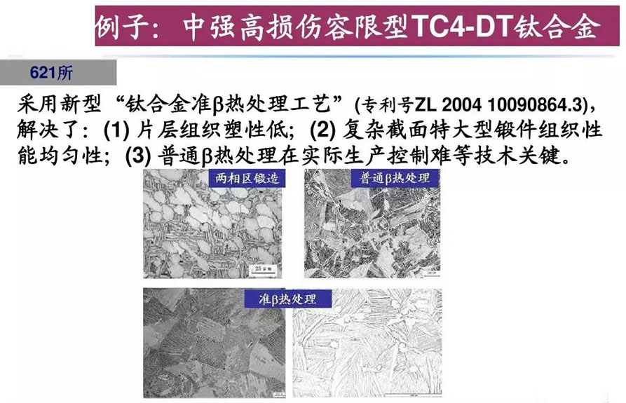 鈦合金材料組織性能關系