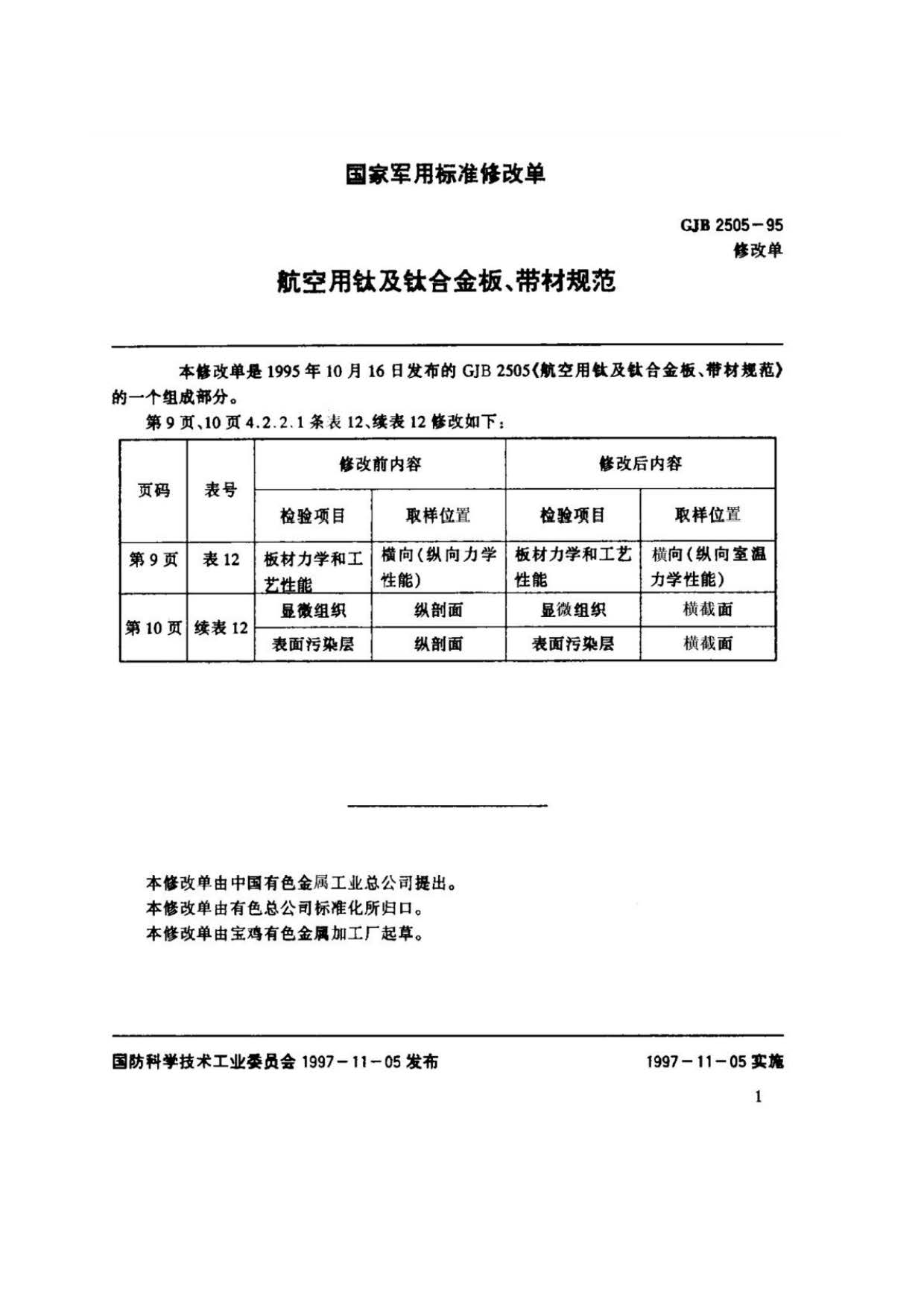 航空用鈦及鈦合金板、帶材規(guī)范